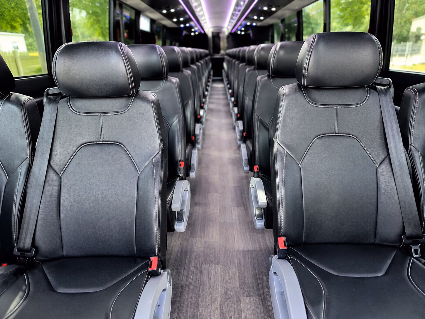 columbus charter bus inside