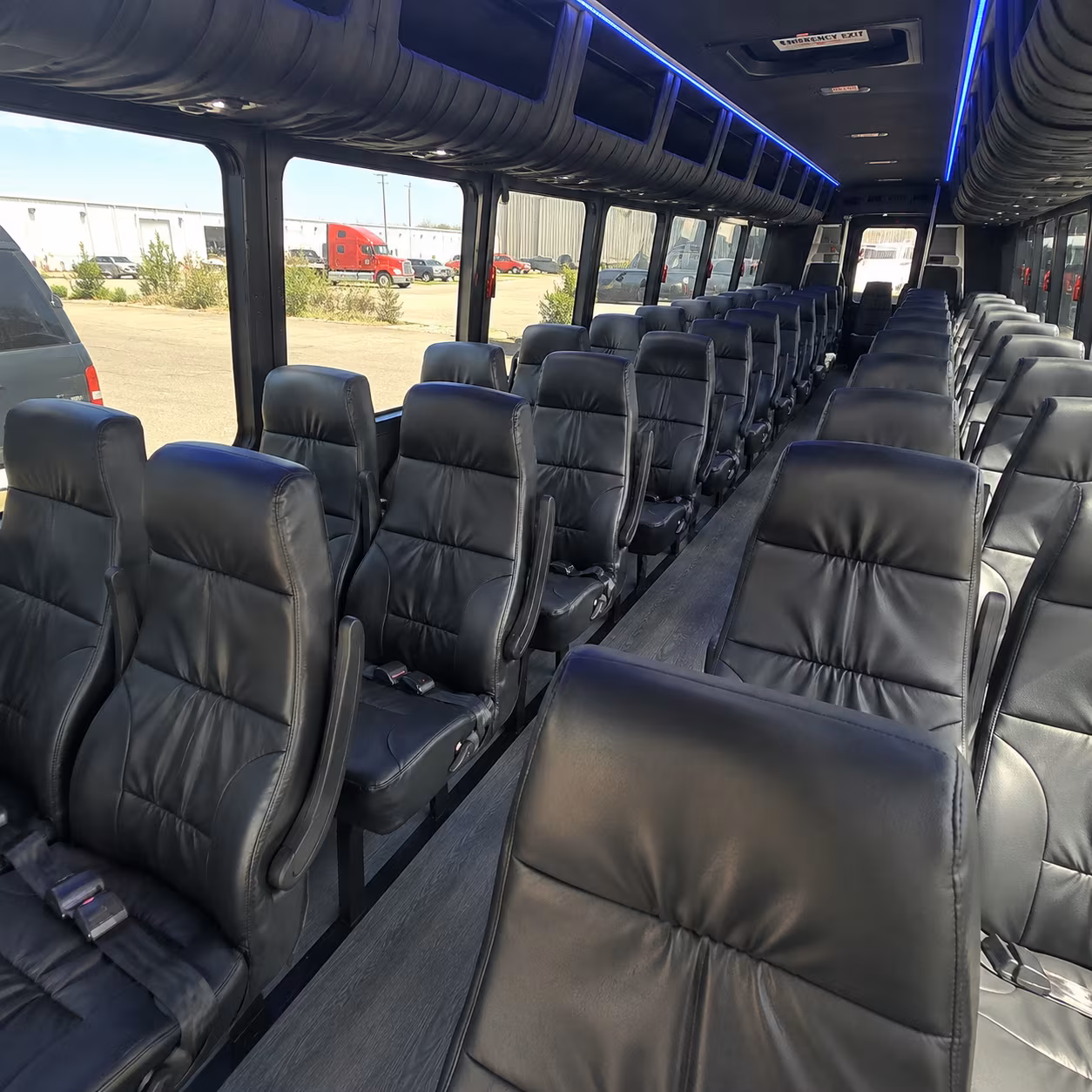 columbus wedding transportation onboard seating