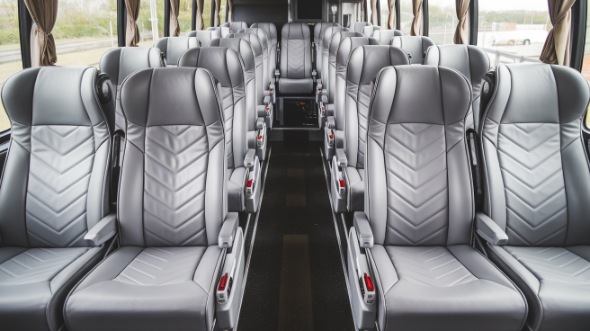 columbus 50 passenger charter bus interior