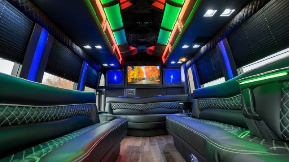 columbus party bus rental interior