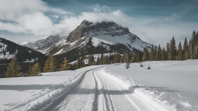 snow trails